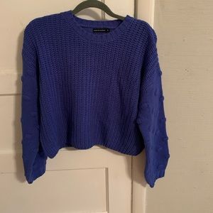 Dark Blue chunky knit Sweater Sz Small